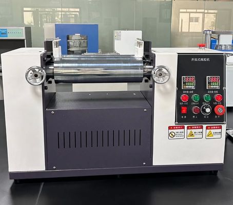 kaufen Langzeit-Gummimischmaschine mit spiegelpolierten, verchromten Walzen und Kollisions-Not-Aus online manufacture