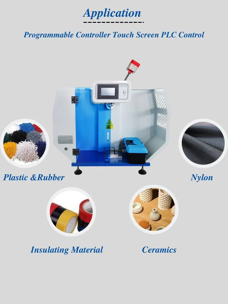 Industrielle digitale Charpy-Aufprallprüfmaschine für Kunststoffe und Gummi 0